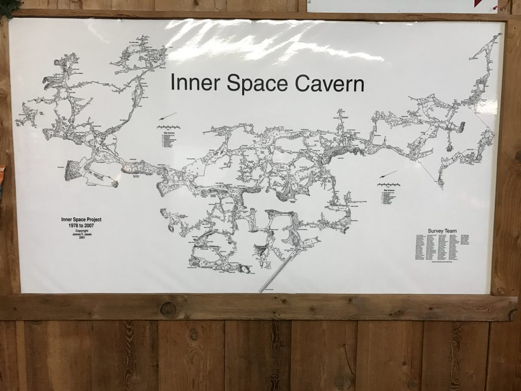 Map of the caverns